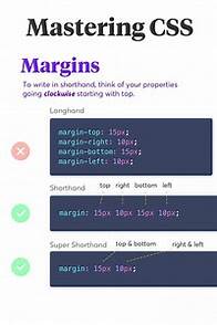 Video thumbnail for Αbhay | Front-End Developer on Instagram: "The CSS margin property is a shorthand property that allows you to set the margin values for an element simultaneously. It is defined with one, two, three, or four values, which correspond to the top, right, bottom, and left margins, respectively. Here’s a breakdown of the syntax: margin: : Sets all margin values to the same value. margin: : Sets each margin value individually. margin: : Sets the top and bottom margins to the first value, and the left a
