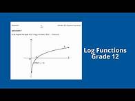 Video thumbnail for September 2021 Log Functions Grade 12 Mathematics Past Exam Memo