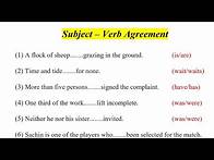 Video thumbnail for Subject Verb Agreement | Syntax in English Grammar | Subject Verb Agreement Exercise