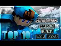 Video thumbnail for TOP 10 Best Minecraft Names Ideas for Boys and Cool Gamer Names Ideas 2021🔥