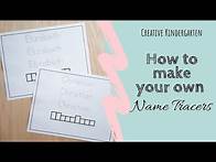 Video thumbnail for Name Tracer Templates For Back To School