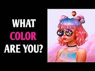 Video thumbnail for WHAT COLOR ARE YOU? Personality Test Quiz - 1 Million Tests