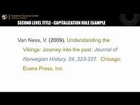 Video thumbnail for Reference Page Capitalization Rules