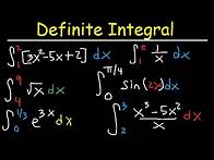 Video thumbnail for Definite Integral Calculus Examples, Integration - Basic Introduction, Practice Problems