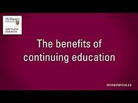 Video thumbnail for The benefits of continuing education