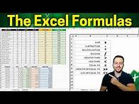 Video thumbnail for The Most Important Excel Formulas with Practical Examples | Excel for Beginners