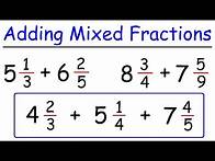 Video thumbnail for How To Add Mixed Fractions With Unlike Denominators