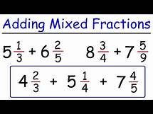 Video thumbnail for How To Add Mixed Fractions With Unlike Denominators