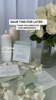 Video thumbnail for Wedding Thank You Cards for Bridesmaids - Etsy Store Template