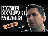 Video thumbnail for How to Complain at Work Properly