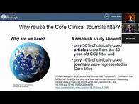 Video thumbnail for The New Clinically Useful Journals List for PubMed Searching: Where to Find it and How to Use it