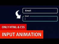 Video thumbnail for Input Animations with HTML and CSS | Input Label Animation