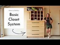 Video thumbnail for How to Build a Closet System--{Drawers, Cubbies, & Belt/Tie Rack!}