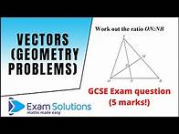 Video thumbnail for Vector geometry : GCSE & A level students ☝️ TRY : GCSE Edexcel Nov 2018 paper 1 Q21 | ExamSolutions