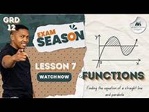 Video thumbnail for Grade 12 Algebra Lesson 1.7| Functions | Finding the equation of a straight line and parabola