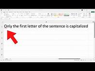 Video thumbnail for How to Capitalize Only the First Letter of a Sentence in Excel & Google Sheets