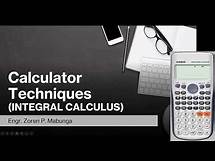 Video thumbnail for Calculator Techniques for Integral Calculus