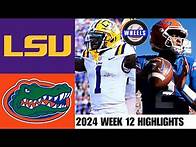 Video thumbnail for #22 LSU vs Florida | Week 12 | 2024 College Football Highlights