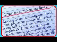 Video thumbnail for essay on Importance of Reading Books in english | Importance of Reading Books essay in english