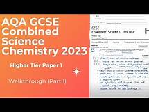Video thumbnail for AQA GCSE Combined Higher Chemistry 2023 Paper 1 Walkthrough (Part 1)