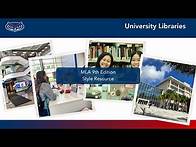 Video thumbnail for MLA 9th Edition Citation Style Instruction