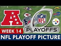 Video thumbnail for NFL Playoff Picture: AFC Clinching Scenarios, Wild Card Race And Standings Entering Week 14 Of 2024