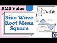 Video thumbnail for Sine Wave Root Mean Square - Demonstration of the calculation of the RMS value of a sinusoid