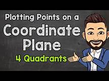 Video thumbnail for Plotting Points on a Coordinate Plane | All 4 Quadrants