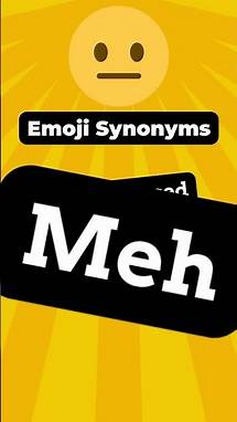 Video thumbnail for Emoji Vocabulary: 😐 Neutral Face Synonyms #englishlanguage #emojiwordplay