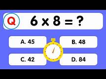 Video thumbnail for Maths Quiz for kids | Multiplication table Quiz for kids | Quiz Time |