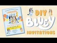 Video thumbnail for DIY Bluey Birthday Party Invitations