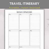 Video thumbnail for Printable Travel Itinerary Template, Vacation Planner for Week Getaway, Holiday Schedule Plan, Essential Trip Organizer Instant Download PDF - Etsy
