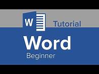 Video thumbnail for Word Beginner Tutorial