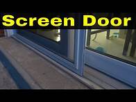 Video thumbnail for How To Adjust A Sliding Screen Door Easily-Full Tutorial