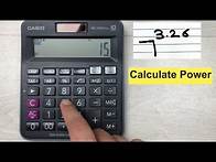 Video thumbnail for How to Calculate Decimal Powers Of a Number On Basic Calculator - Exponent Calculation