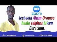 Video thumbnail for Jechoota Afaan Oromoo haala salphaa ta'een dandeetti dubbisuu cimsachuu