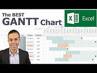 Video thumbnail for How to Make the BEST Gantt Chart in Excel (looks like Microsoft Project!)
