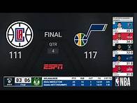 Video thumbnail for Clippers @ Jazz WCSF Game 2 | NBA Playoffs on ESPN Live Scoreboard