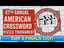 Video thumbnail for 47th Annual American Crossword Puzzle Tournament Finals Day!