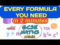 Video thumbnail for All GCSE Maths Formulas You Need To Know In 2 Minutes!