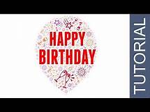 Video thumbnail for How to create the "Happy Birthday" word cloud art