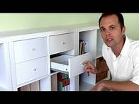 Video thumbnail for How to assemble Ikea bookshelf drawers - EXPEDIT KALLAX shelf