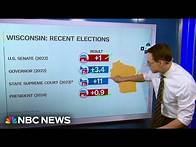 Video thumbnail for Steve Kornacki: Wisconsin Supreme Court race will test Democrat’s off-year turnout 'advantage'