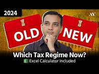 Video thumbnail for New Income Tax Slabs 2024-25 | New Tax Regime vs Old Tax Regime Calculation | Budget 2024 Analysis