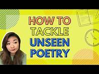 Video thumbnail for How to analyse any unseen poem