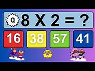 Video thumbnail for Maths Quiz for kids | Multiplication table Quiz for kids | Quiz Time