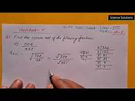 Video thumbnail for DAV class 8 maths chapter 1 worksheet 5 Q.N. 1 all sums