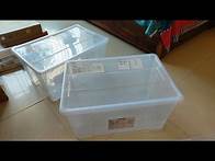 Video thumbnail for IKEA SAMLA BOX - Ikea SAMLA Box with Lid, Transparent 28x20x14 cm