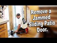 Video thumbnail for How to Remove Sliding patio Door (that Can't be Removed) to Replace Rollers.
