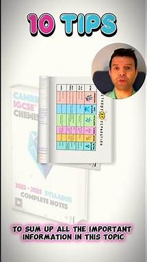 Video thumbnail for The Complete Notes👌 for IGCSE Chemistry 🧪 #cambridge #igcse #igcsechemistry